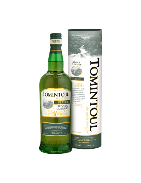 TOMINTOUL PEATED SINGLE MALT SCOTCH WHISKY